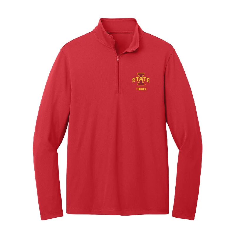 Iowa State - NCAA Women's Soccer : Sophia Thomas - Lightweight Quarter Zip Jacket Ribbed Jacket Pleated Jacket Ruffled Jacket Iowa State - NCAA Women's Soccer : Sophia Thomas - Lightweight Quarter Zip Jacket Ribbed Jacket Pleated Jacket Ruffled Jacket