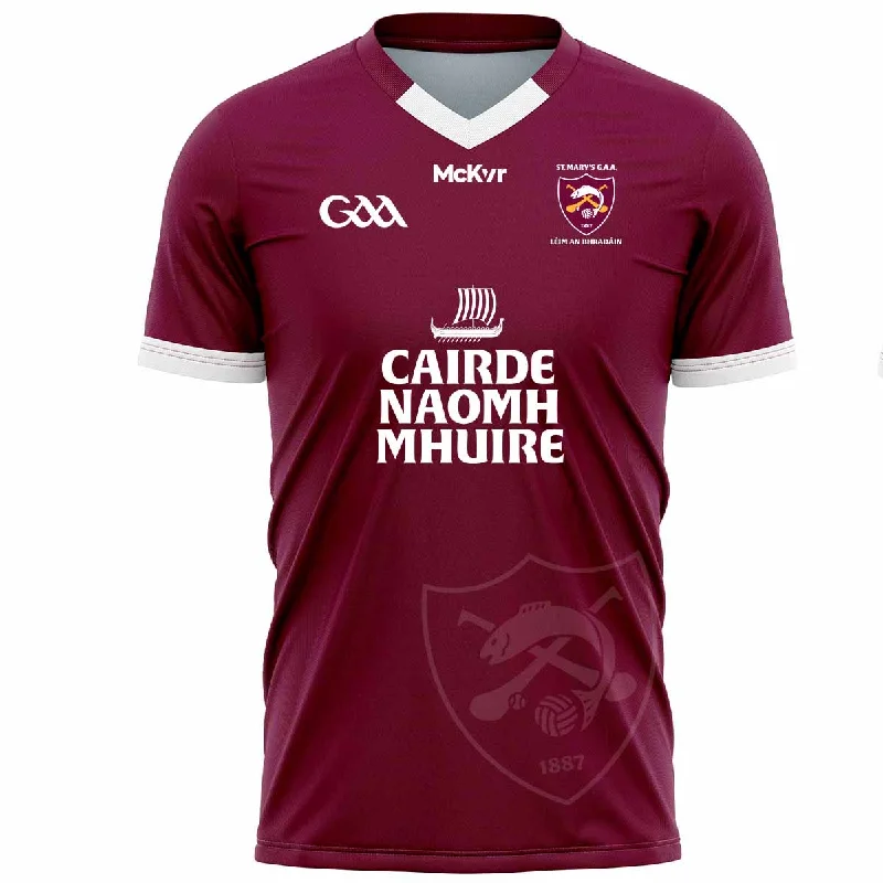 Mc Keever St Marys GAA Leixlip Playing Jersey - Adult - Maroon Limited Edition Jersey Tee