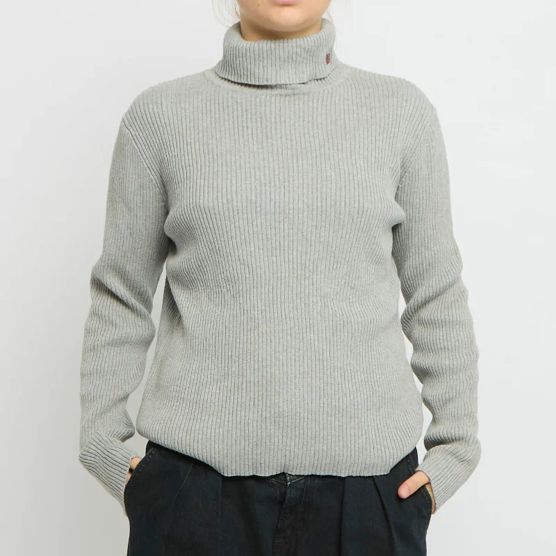 Ralph Lauren Polo Neck Ribbed Sweater- UK 10 Sweater Knitwear Pullover