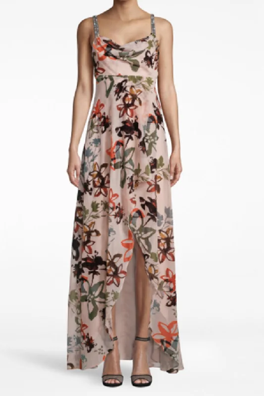 Nicole Miller - Autumn Dream Burnout High- Low Dress Tunics Seasonal trendy