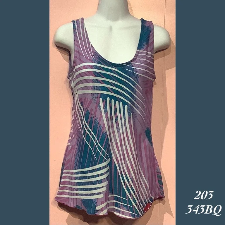 203 - 343BQ , Bias tank top lime green tank