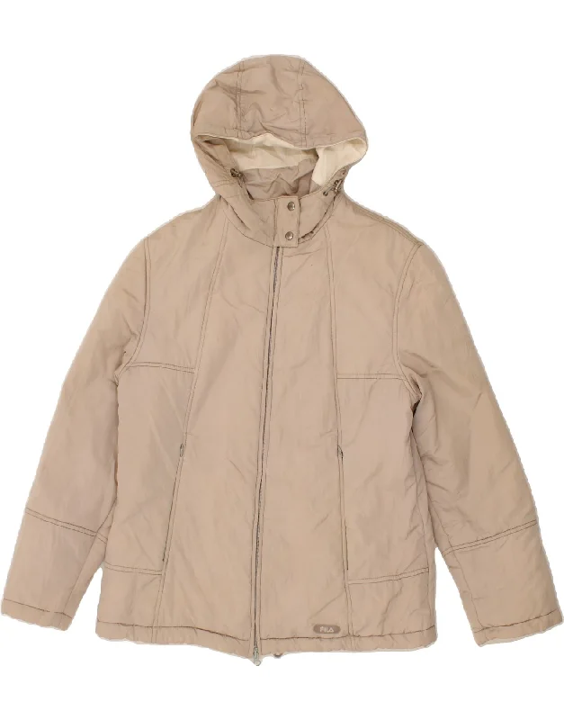 FILA Womens Hooded Windbreaker Jacket UK 14 Medium Grey Striped Jacket Polka Dot Jacket Floral Jacket FILA Womens Hooded Windbreaker Jacket UK 14 Medium Grey Striped Jacket Polka Dot Jacket Floral Jacket