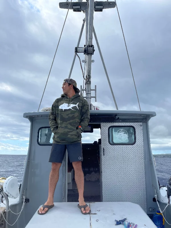 ‘Ahi Fish Flag Sweatshirt / Hoodie Hoodie with Lining Warm Insulated