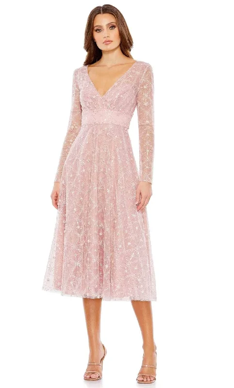 Mac Duggal 68003 - Tea Length Dress Tunics Corduroy durable