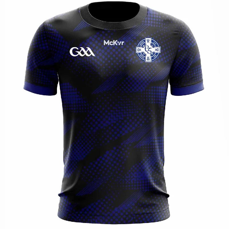 Mc Keever Clan Na Gael CLG Training Jersey - Adult - Black Player Fit Turtle Neck Jersey Shirt