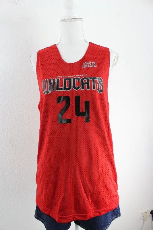 Vintage Wildcats Jersey (S) Halter Neck Jersey Tee