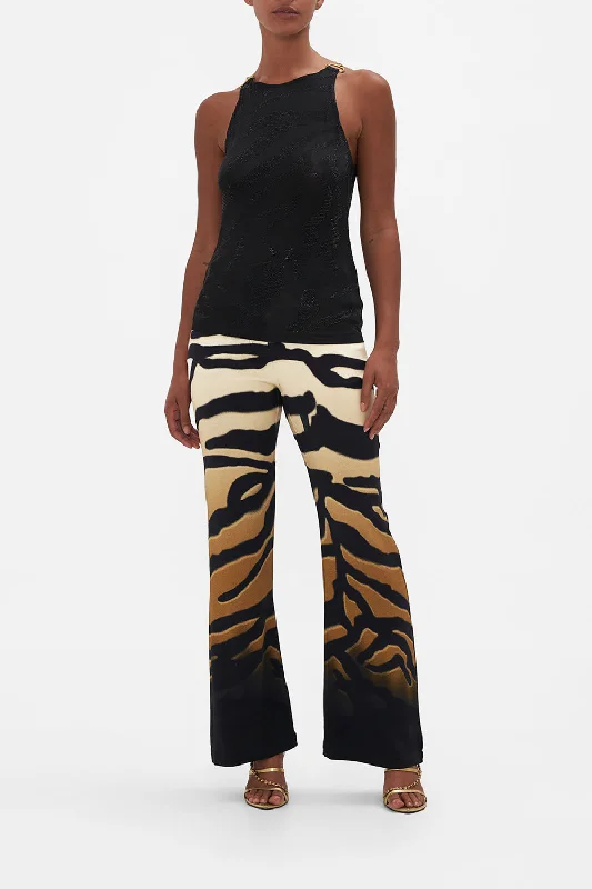 TANK WITH HARDWARE TAME MY TIGER halter tank top