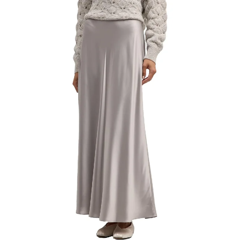 Lafayette 148 New York Womens Bias A-Line Long Maxi Skirt pencil skirt chic
