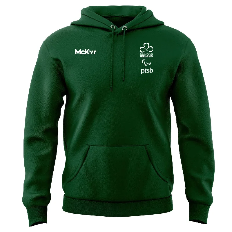 Mc Keever Paralympics Ireland Village Wear Hoodie - Womens - Green Hoodie Sweatshirt Pullover