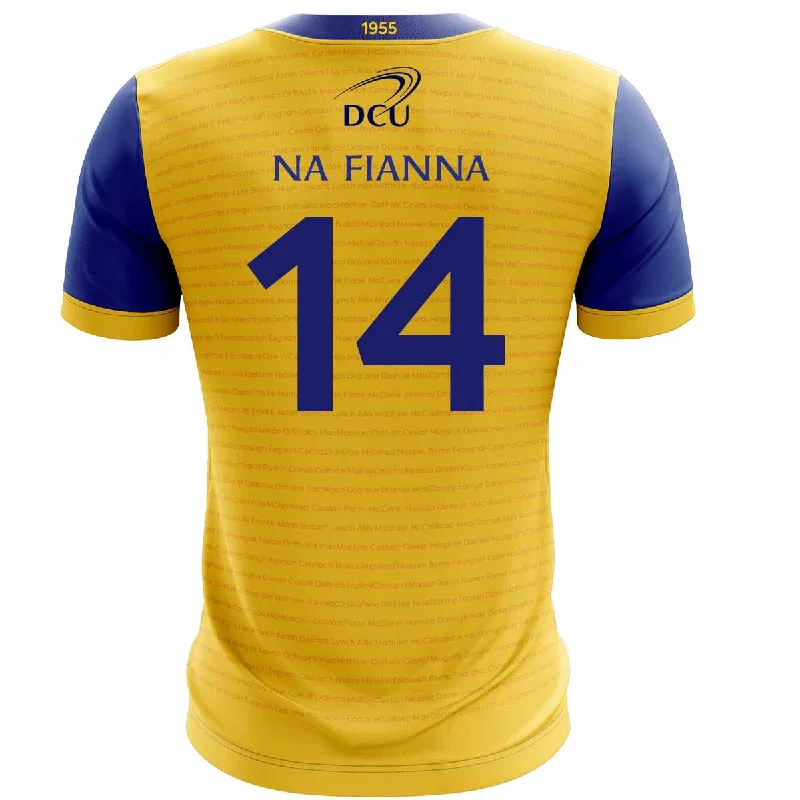 Mc Keever Na Fianna Dublin Numbered Match Jersey - Adult - Yellow Player Fit Custom Jersey Tee