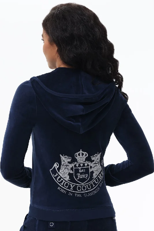 Scottie Cotton Velour Hoodie Hoodie with Hem Fringe Bohemian Relaxed