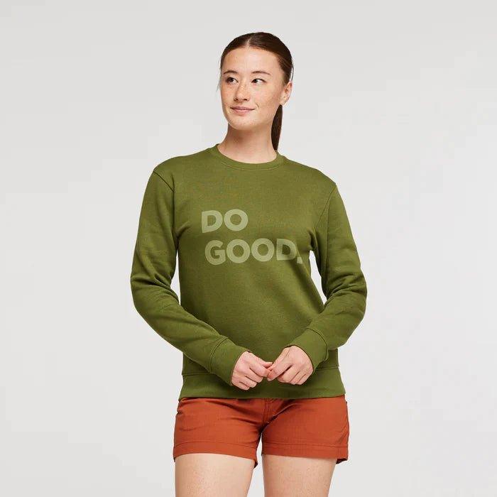 Cotopaxi Women’s Do Good Organic Crew Sweatshirt Hoodie with Metallic Shiny Futuristic