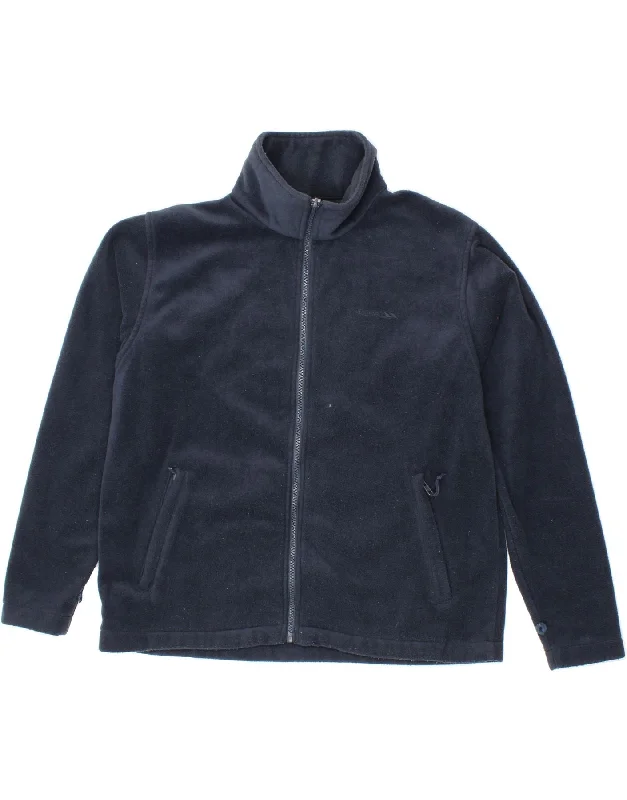 TRESPASS Womens Fleece Jacket UK 14 Large Navy Blue Polyester Ribbed Jacket Pleated Jacket Ruffled Jacket TRESPASS Womens Fleece Jacket UK 14 Large Navy Blue Polyester Ribbed Jacket Pleated Jacket Ruffled Jacket