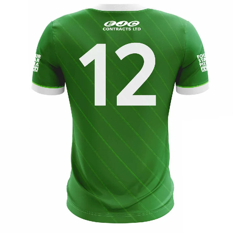 Mc Keever Queens GAA Official LGFA Numbered Home Jersey - Womens - Green Seasonal Jersey Tee