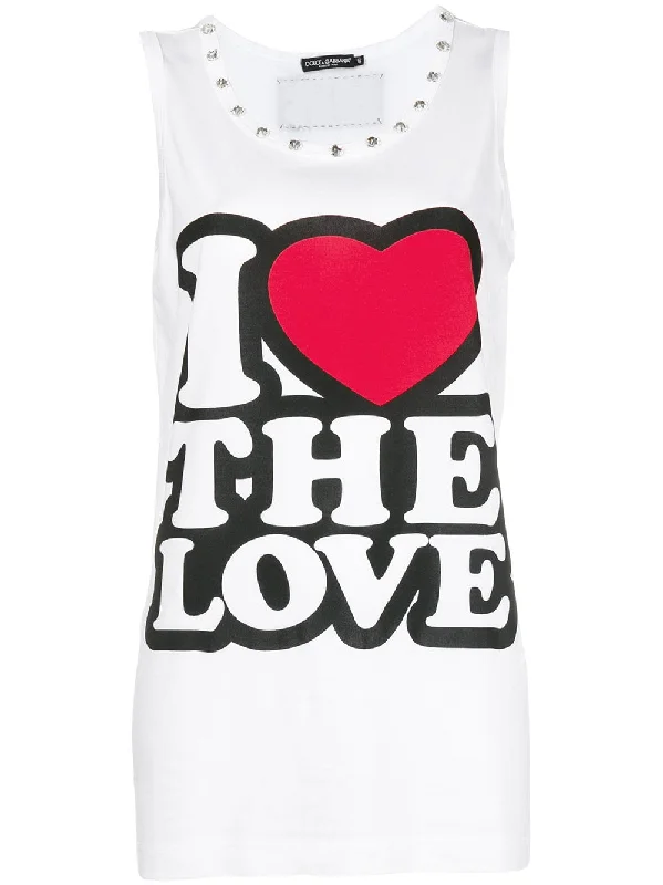I Love The Love tank top high neck tank