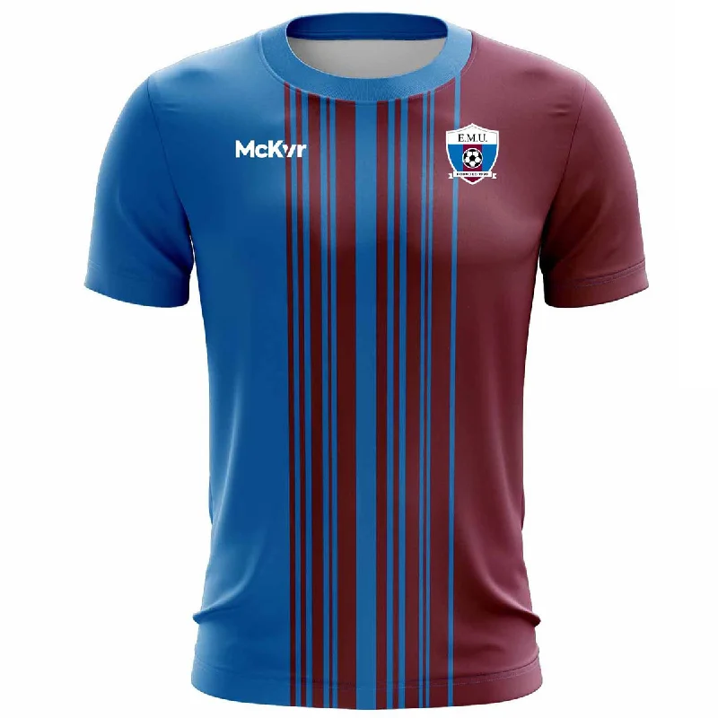 Mc Keever East Meath United FC Playing Jersey - Adult - Royal/Maroon Player Fit High-End Jersey Tee Mc Keever East Meath United FC Playing Jersey - Adult - Royal/Maroon Player Fit High-End Jersey Tee