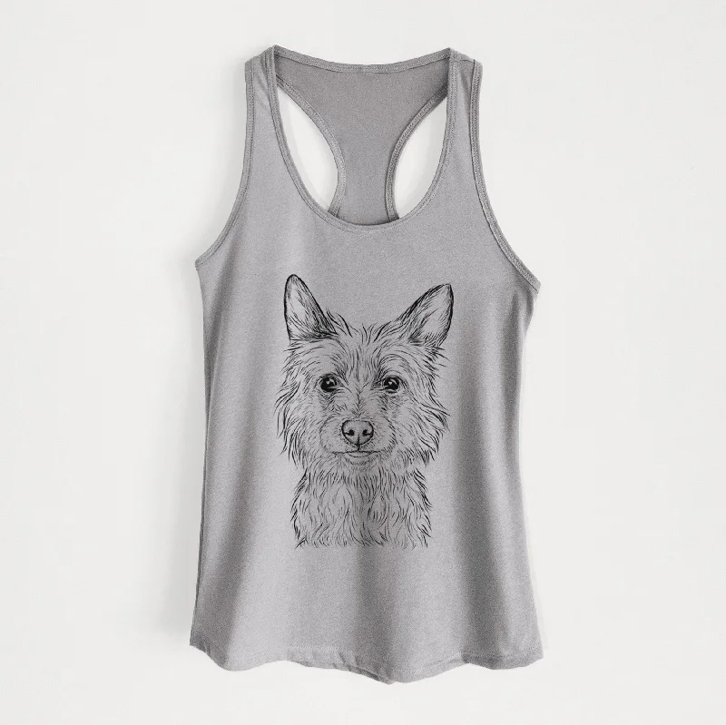 Paulo the Portuguese Podengo - Women's Racerback Tanktop metallic tank top