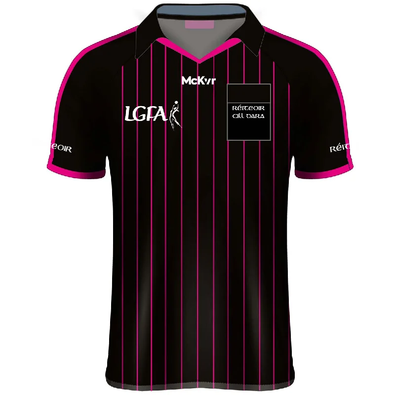 Mc Keever Kildare LGFA Referees Jersey - Adult - Black Player Fit Retro Jersey Tee