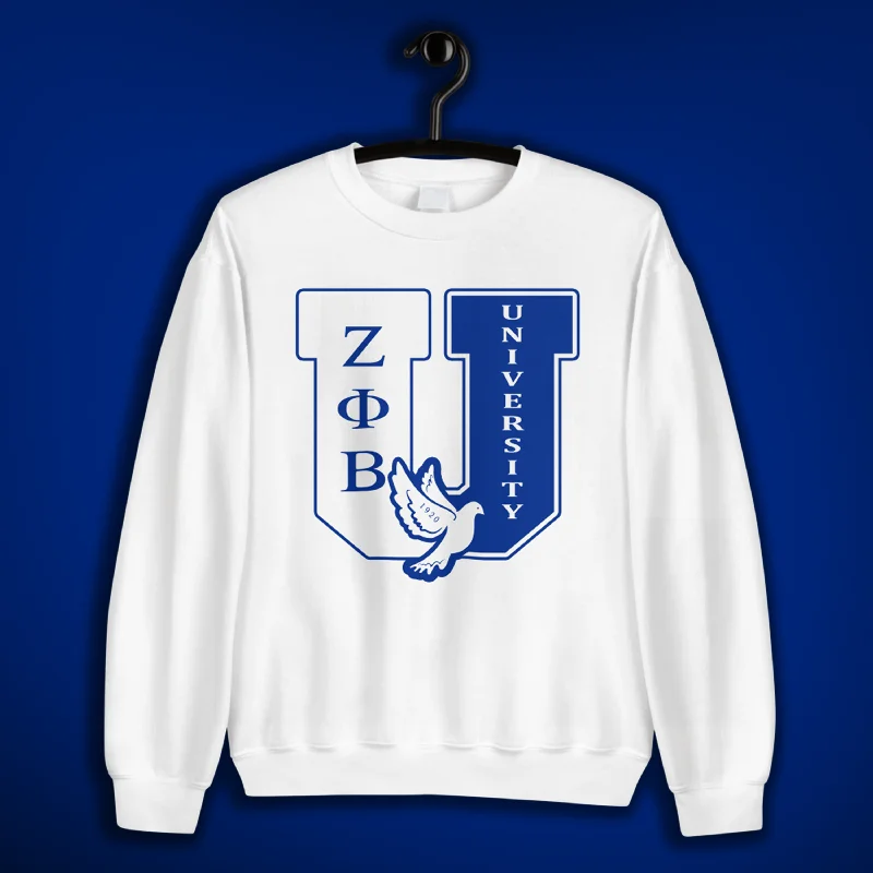 ZETA University Sweater Velvet Chenille Corduroy
