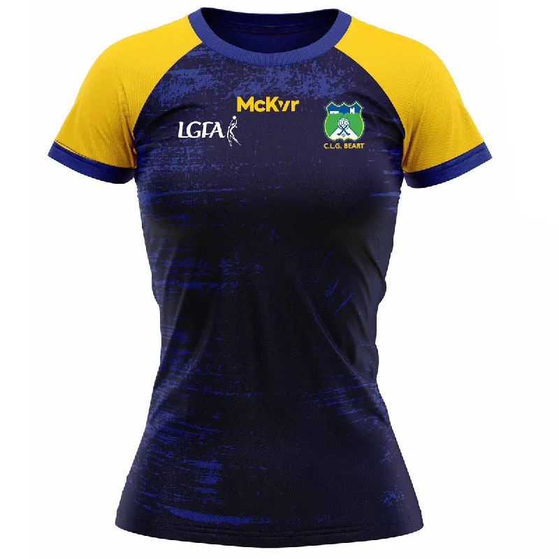 Mc Keever Beart LGFA Training Jersey - Womens - Navy/Yellow Pink Jersey Tee