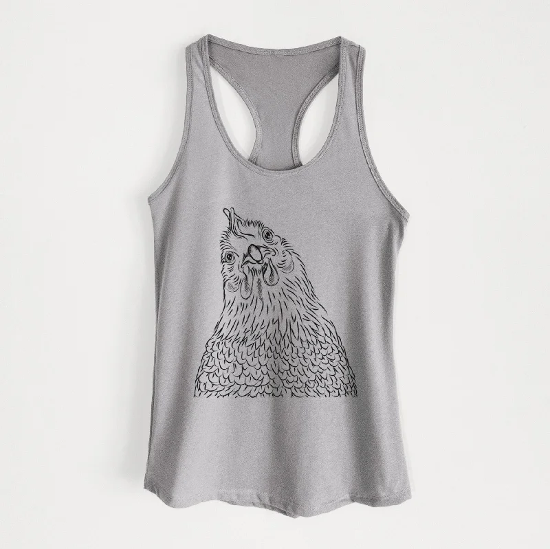 Henrietta the Chicken - Women's Racerback Tanktop flirty tank top
