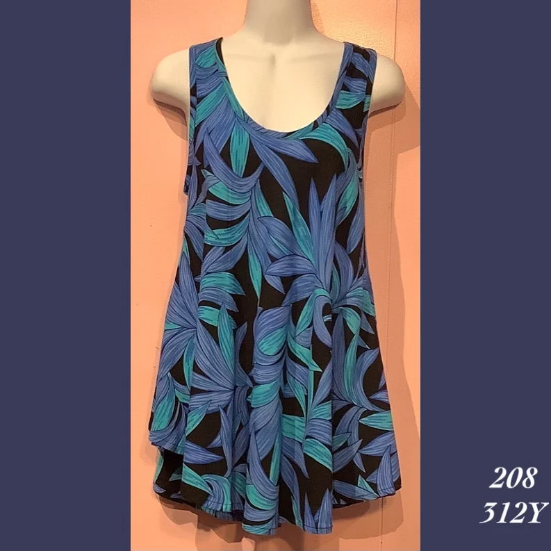 208 - 312Y , Swing style tank top baby blue tank