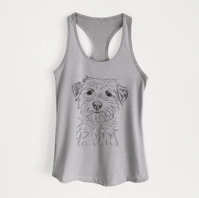 Benjamin the Border Terrier - Women's Racerback Tanktop open back tank