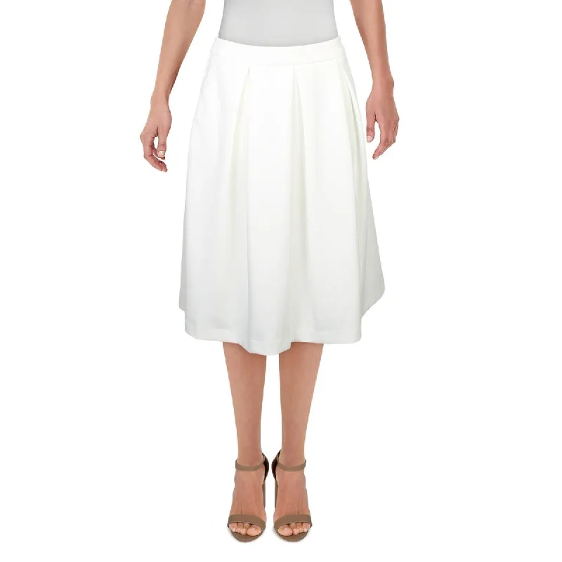 Calvin Klein Womens Petites Pleated Below Knee Midi Skirt midi skirt versatile
