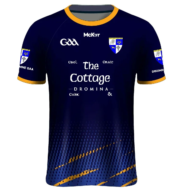 Mc Keever Dromina GAA Match Jersey - Adult - Navy Player Fit Summer Jersey Tee