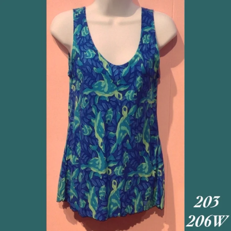 203 - 206W , Bias cut tank top flexible tank top