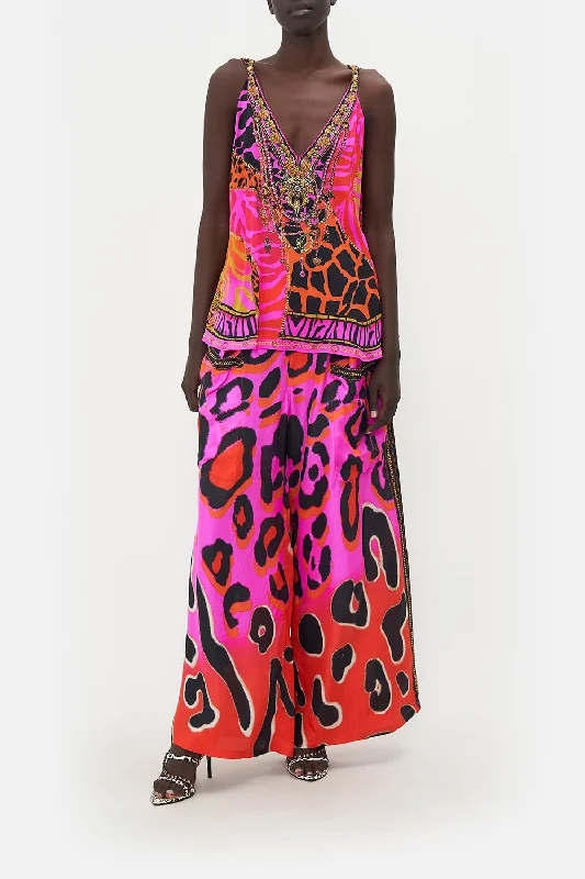 TANK TOP WITH STRAP BEAD DETAIL ALWAYS CHANGE YOUR SPOTS athletic tank top