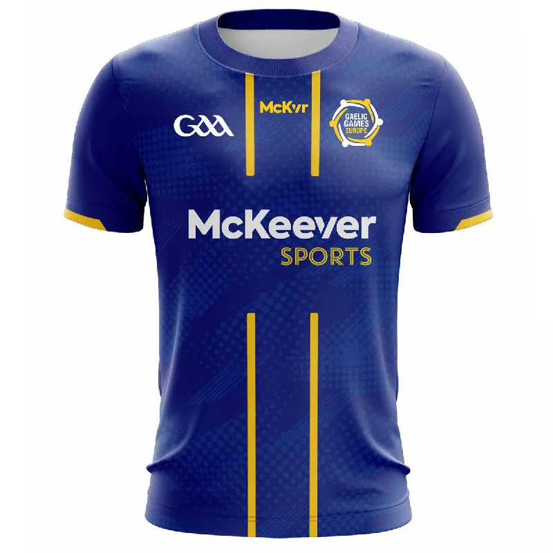 Mc Keever Gaelic Games Europe Playing Jersey - Adult - Royal Affordable Jersey Tee