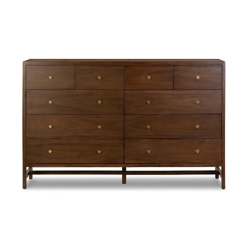 Elric 10 Drawer Dresser - Saddle Tan Tunics Evening elegant