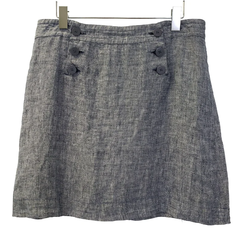 Max Studio 100% Linen Sailor Style Mini Skirt Size 10 cashmere skirt fine