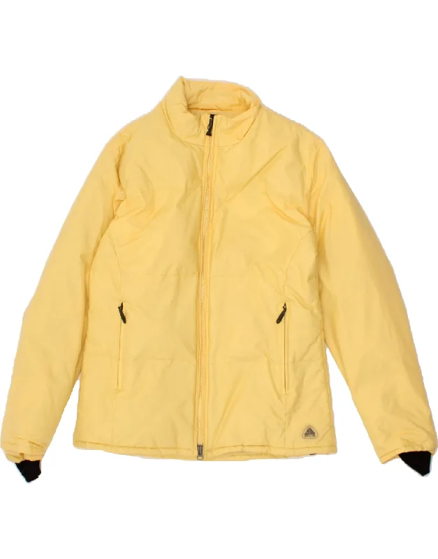 NIKE Womens Ace Padded Jacket UK 18 XL Yellow Rayon Fabric Velvet Fabric Corduroy Fabric NIKE Womens Ace Padded Jacket UK 18 XL Yellow Rayon Fabric Velvet Fabric Corduroy Fabric
