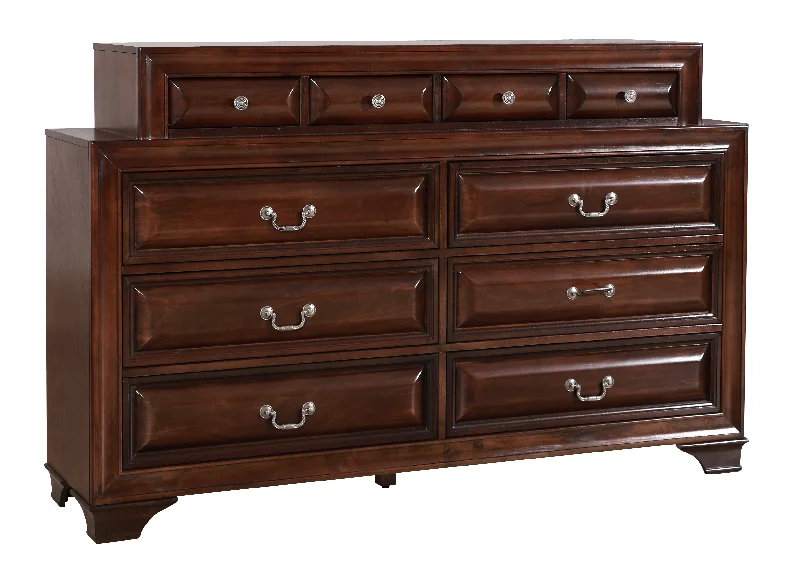 Glory LaVita G8875-D Dresser , Cappuccino G8875-D Tunics Sophisticated sleek