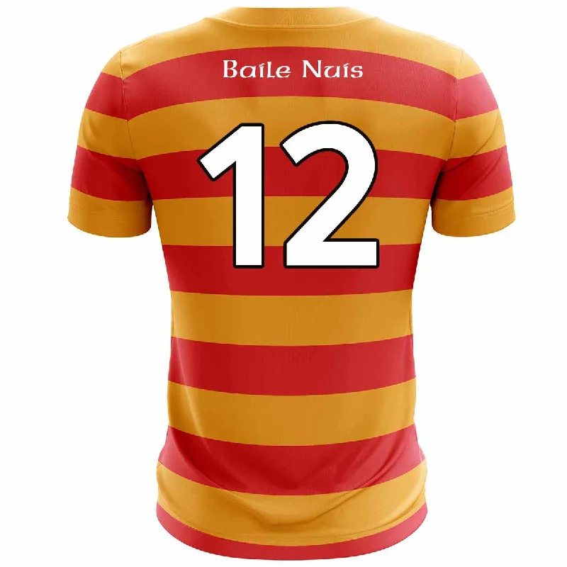 Mc Keever Newcestown GAA Numbered Underage Match Jersey 2 - Adult - Amber/Red Linen Jersey Top