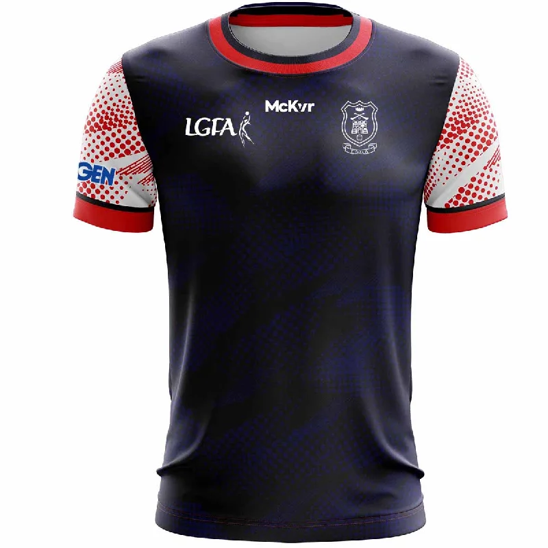 Mc Keever Cuala LGFA Training Jersey - Adult - Navy Player Fit Gold Jersey Tee