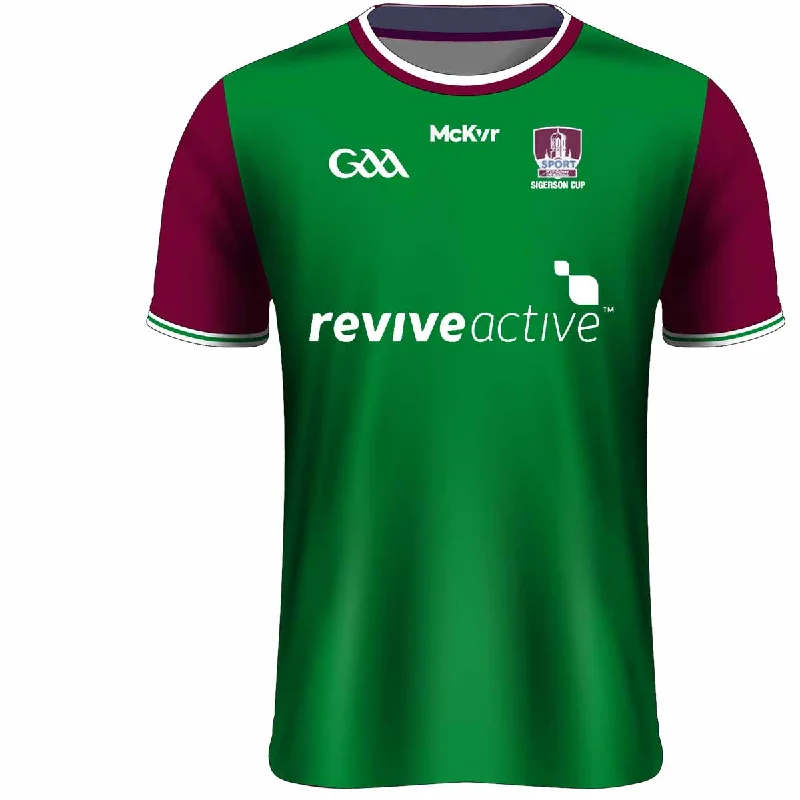 Mc Keever NUI Galway Goalkeeper Jersey - Adult - Green Pure White Jersey Tee