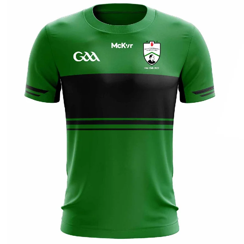 Mc Keever Fintona Pearses GAA Training Jersey - Adult - Green/Black Player Fit Organic Jersey Tee Mc Keever Fintona Pearses GAA Training Jersey - Adult - Green/Black Player Fit Organic Jersey Tee
