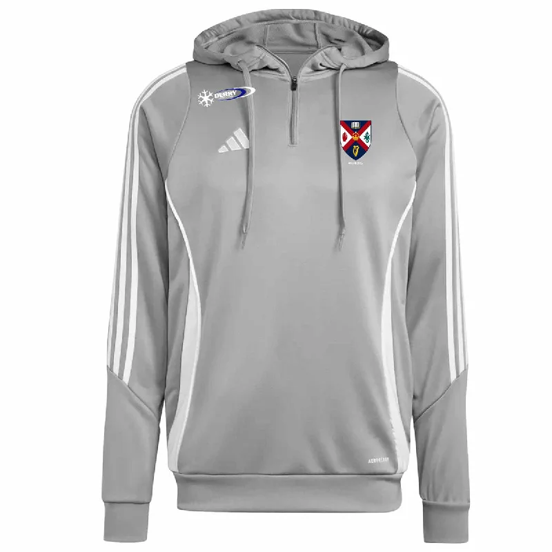 adidas Club Queens Hurling Tiro 24 Training Hoodie - Adult - Grey Hoodie with Bell Sleeves Flared Feminine