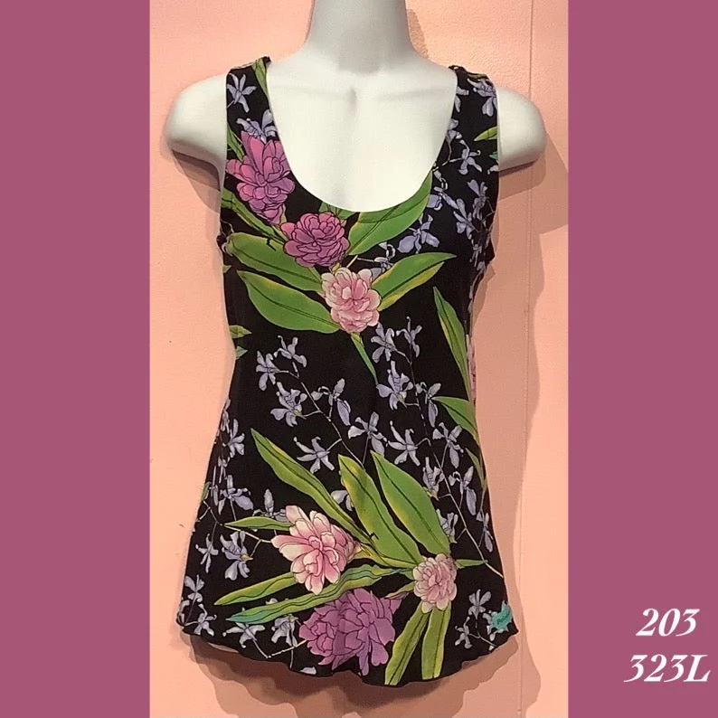 203 - 323L , Bias cut tank top silver tank top