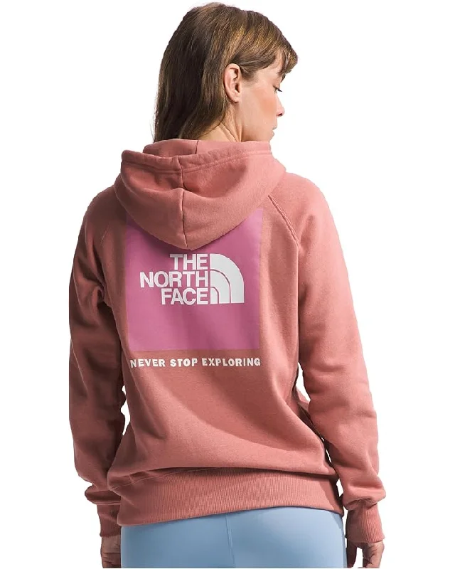 Women's The North Face | Box NSE Pullover Hoodie | Light Mahogany Hoodie with Lining Warm Insulated