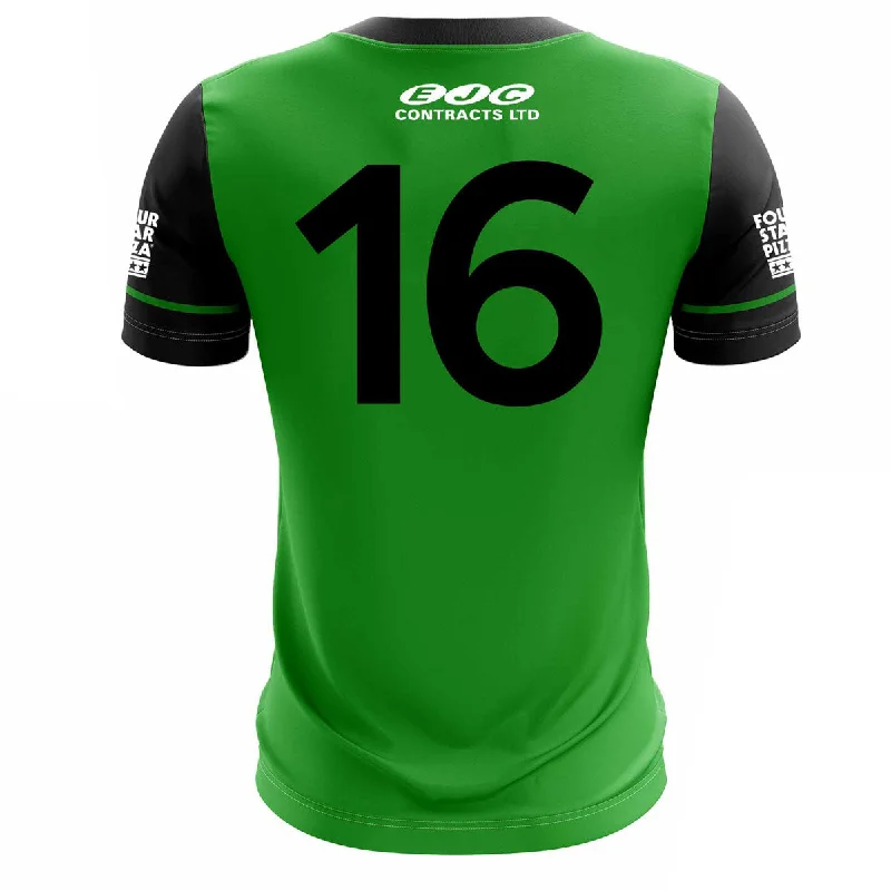 Mc Keever Queens GAA Official LGFA Numbered Away Goalkeeper Jersey - Womens - Green Polo Neck Jersey Top Mc Keever Queens GAA Official LGFA Numbered Away Goalkeeper Jersey - Womens - Green Polo Neck Jersey Top