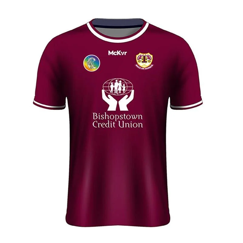 Mc Keever Bishopstown Cork Camogie Jersey - Girls - Maroon/White Bohemian Jersey Tee Mc Keever Bishopstown Cork Camogie Jersey - Girls - Maroon/White Bohemian Jersey Tee