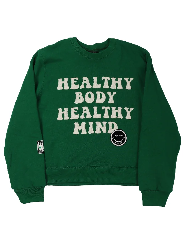 A Love Movement Edition 'Healthy Body' Crewneck Sweatshirt Oversized Hoodie Comfort Casual