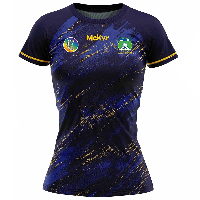 Mc Keever Beart Camogie Training Jersey - Womens - Navy Storm Mint Green Jersey Tee