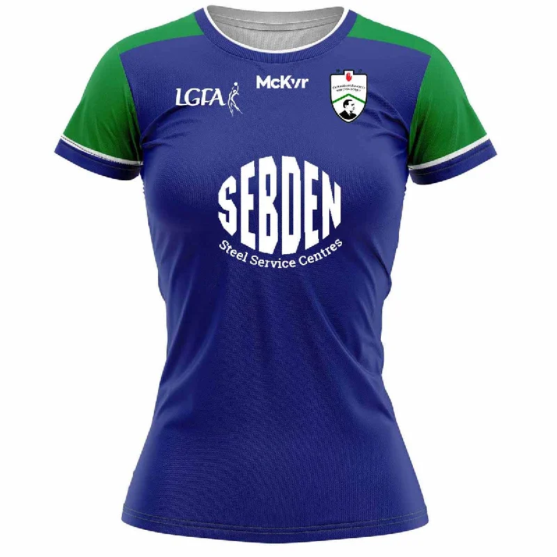 Mc Keever Fintona Pearses LGFA Goalkeeper Jersey - Womens - Blue Linen Jersey Top