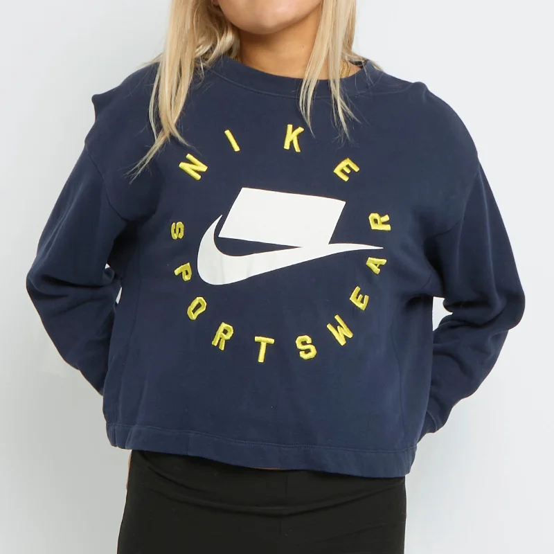 Nike  Crewneck Sweater - UK 6 Zippered Buttoned Snapped