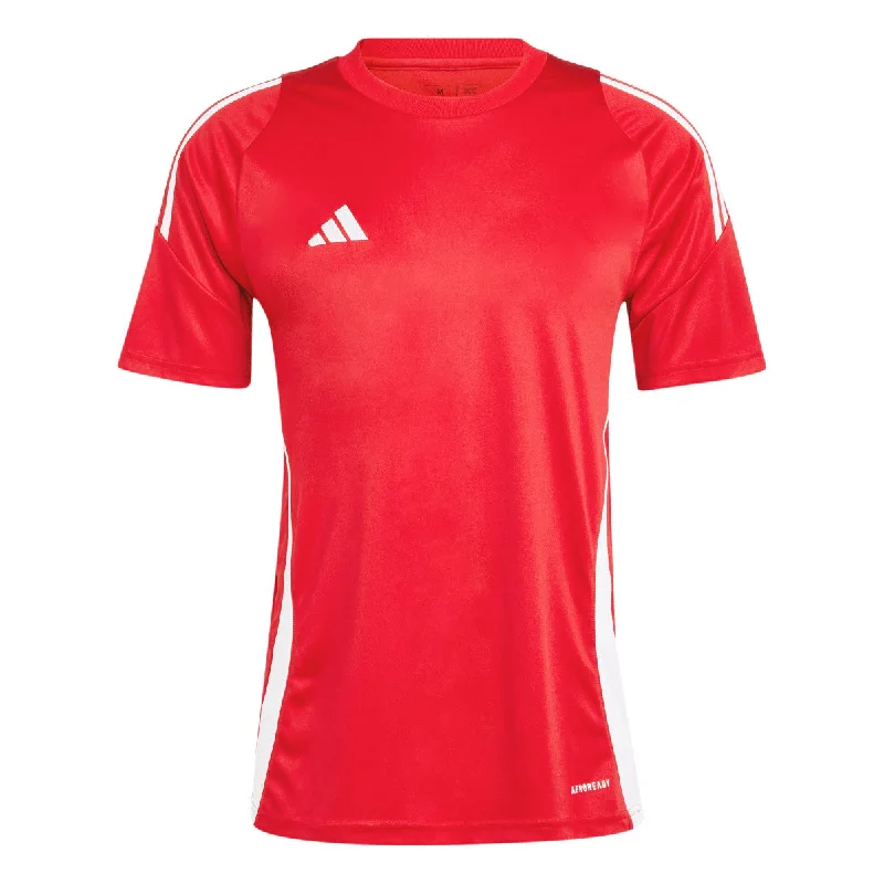 adidas Tiro 24 Jersey - Adult - Red Textured Jersey Blouse